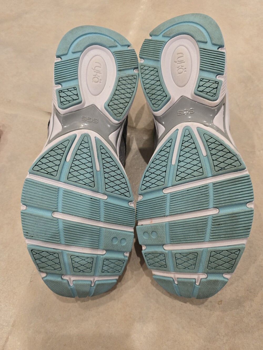 Ryka Women's Sky Walk 2 Sneakers in Gray and Teal - Picture 5 of 6